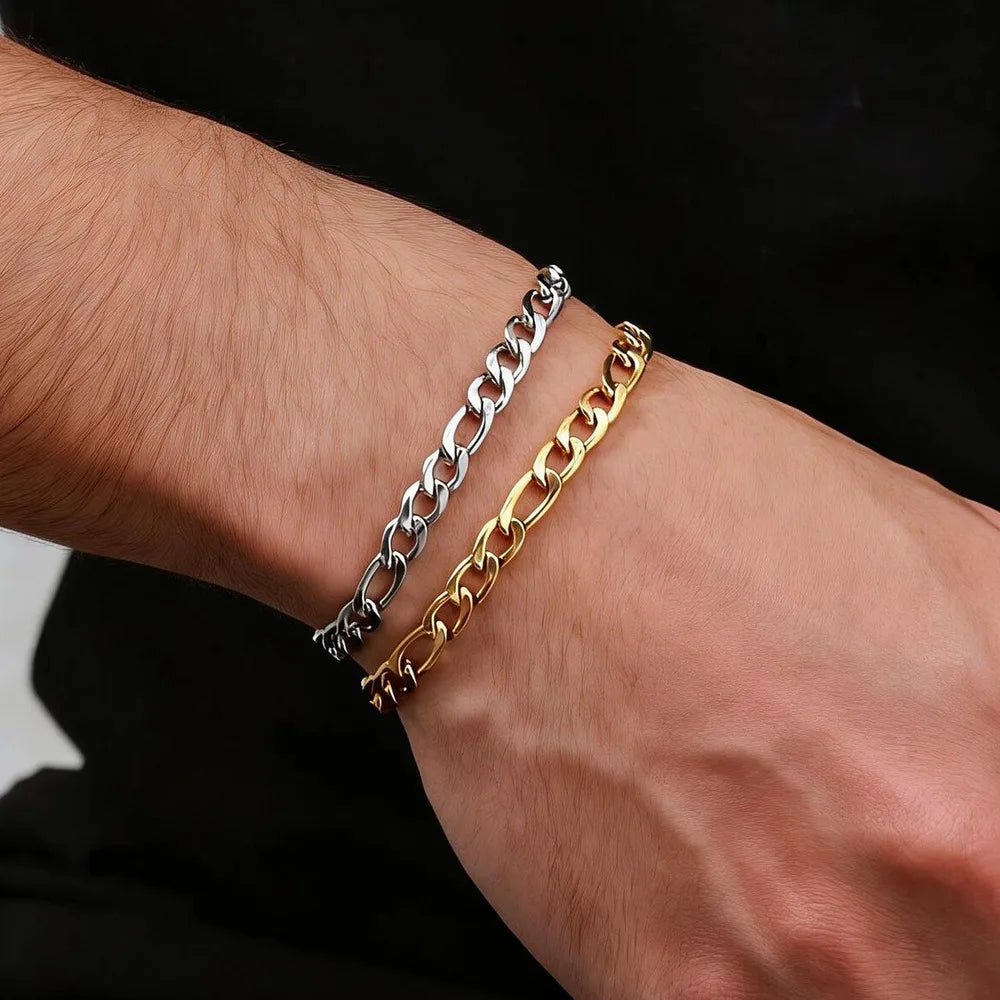 Figaro Chain Bracelet 5.5mm — Stainless Steel
