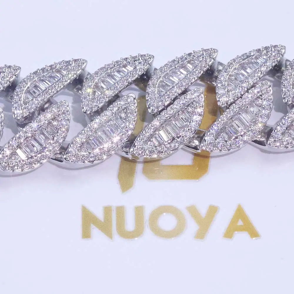Cuban Bracelet Iced Out Gold 18K 20MM 3 Row
