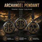 Archangel Black Pendant Necklace
