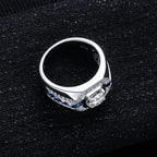 Iced Out VVS Diamond Ring — 925 Silver