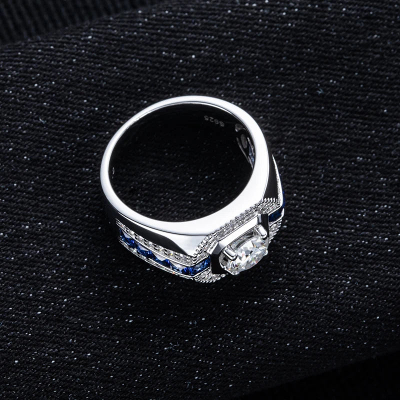 Iced Out VVS Diamond Ring — 925 Silver