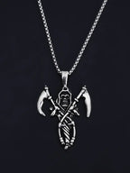Skull Reaper Steel Pendant European American Versatile