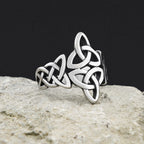 Norse Celtic Knot Ring — Silver