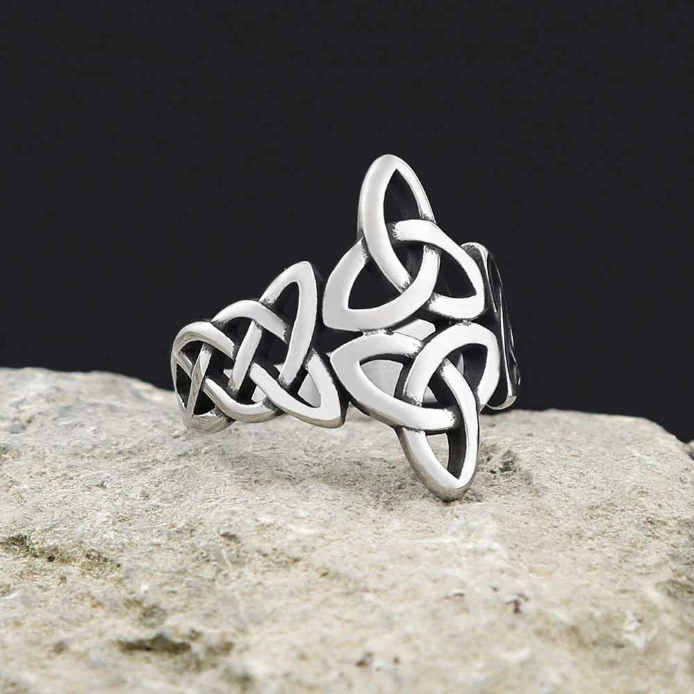 Norse Celtic Knot Ring — Silver