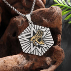 Shining Iced Out Ancient Egyptian God Eye of Horus Cross Pendant Necklace for Men and Women Hip Hop Trendy Amulet