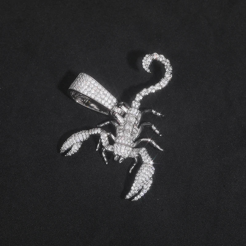 Scorpion Pendant Necklace — 20in Rope Chain Length