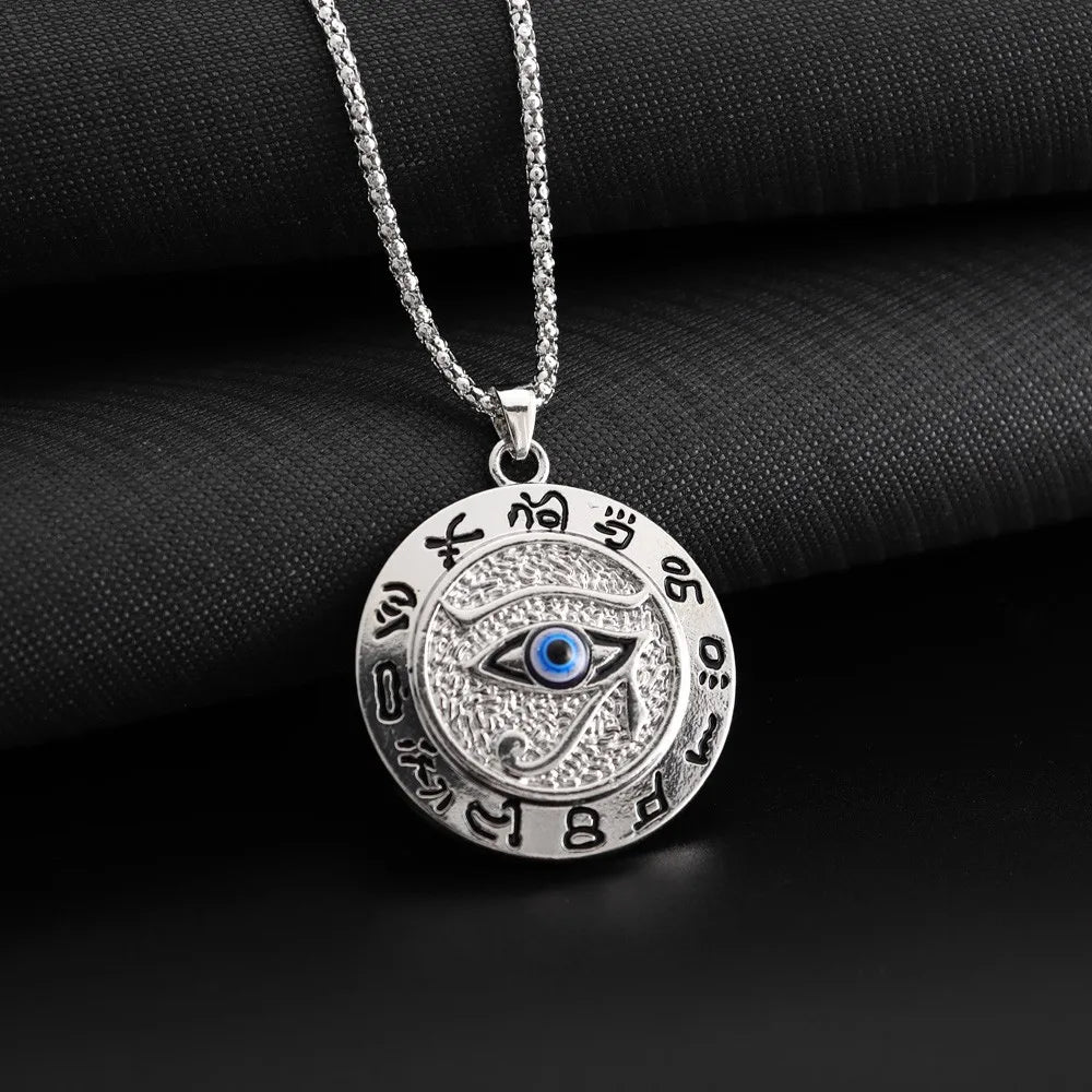Eye of Horus Pendant Necklace — Zinc Alloy