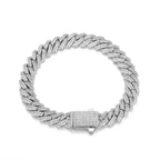 Iced Out Cuban Chain Necklace Stainless Steel 8MM
