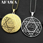 Gold Star of David Pendant Necklace — Stainless Steel