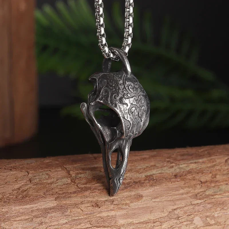 Cat Wings Animal Pendant Necklace — Silver