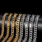 Black Cuban Chain Stainless Steel 8/10/12/14MM