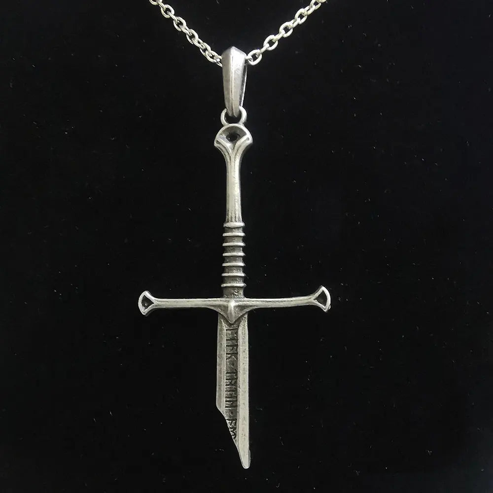 Narsil Broken Sword Pendant Necklace