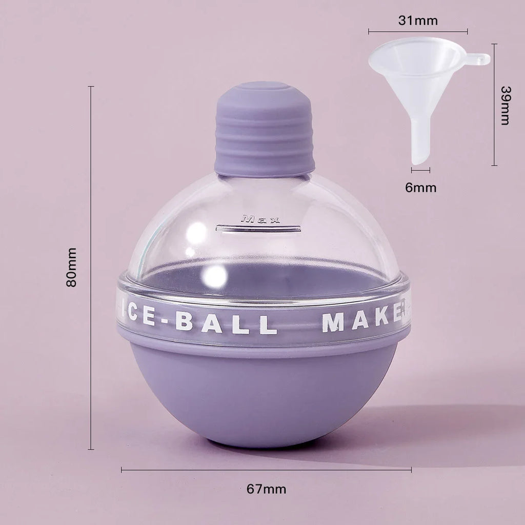 Silicone Ice Ball Maker Hockey Mold Round Reusable Cube Ball Mold Whiskey Cocktail Ice Maker DIY 2026 New Round Ice