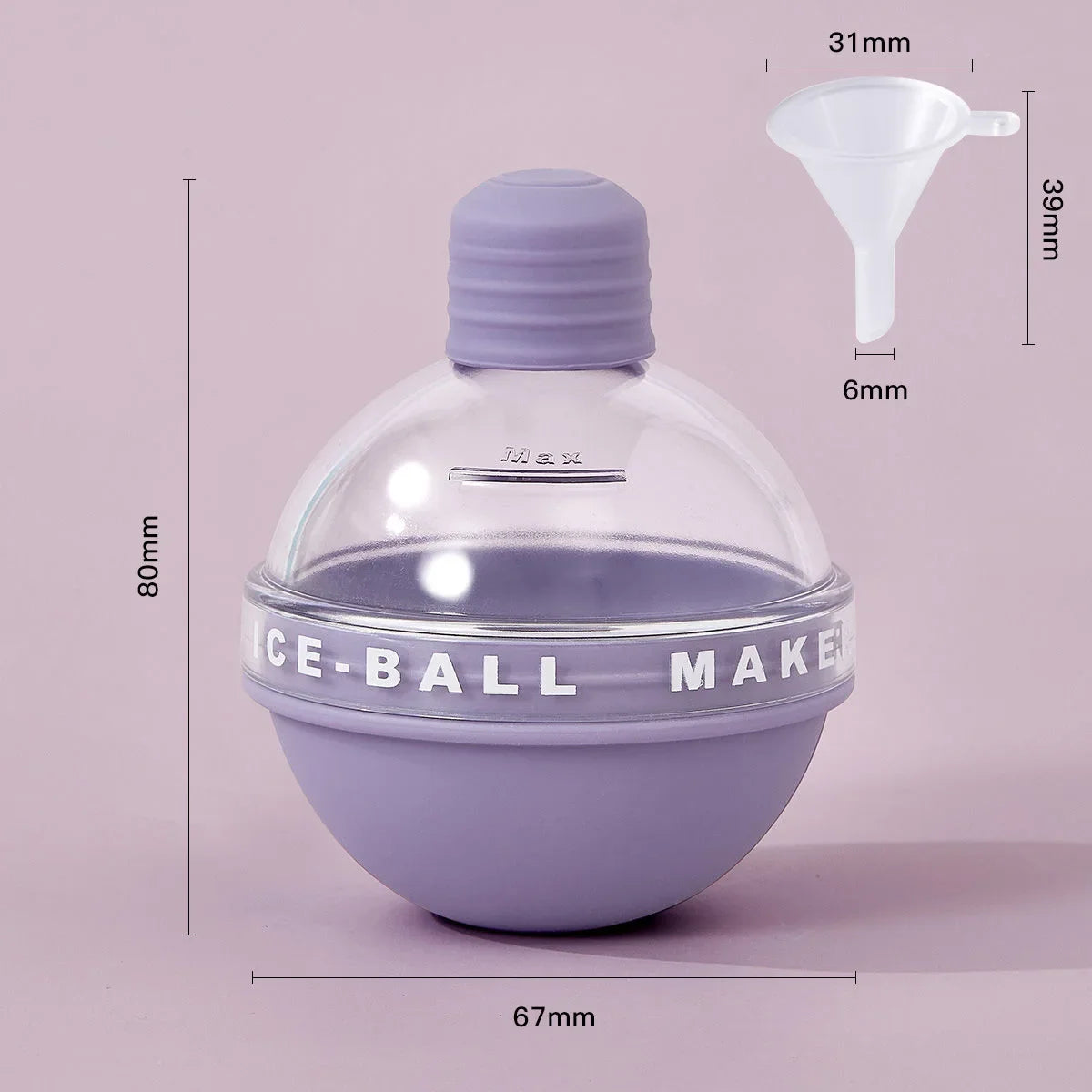 Silicone Ice Ball Maker Hockey Mold Round Reusable Cube Ball Mold Whiskey Cocktail Ice Maker DIY 2026 New Round Ice