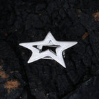 925 Silver Grillz Star Five-Point Statement