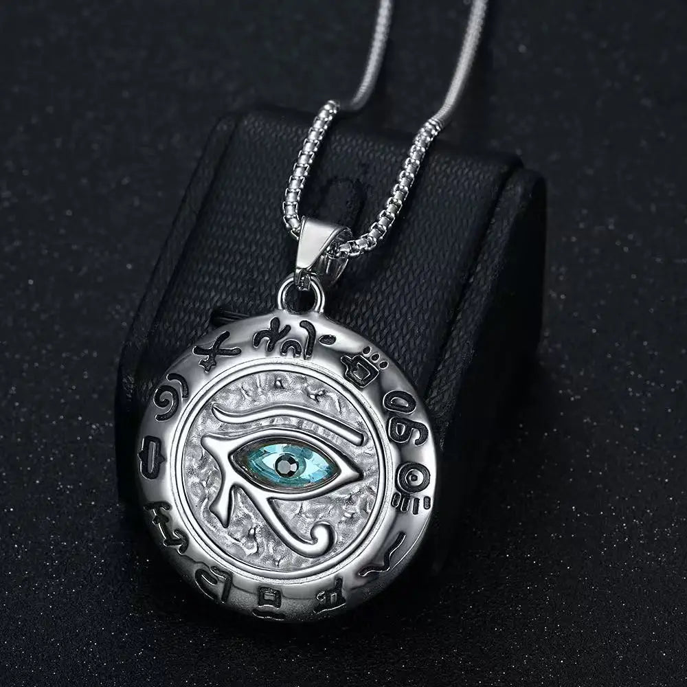 Eye of Horus Stainless Steel Pendant Necklace