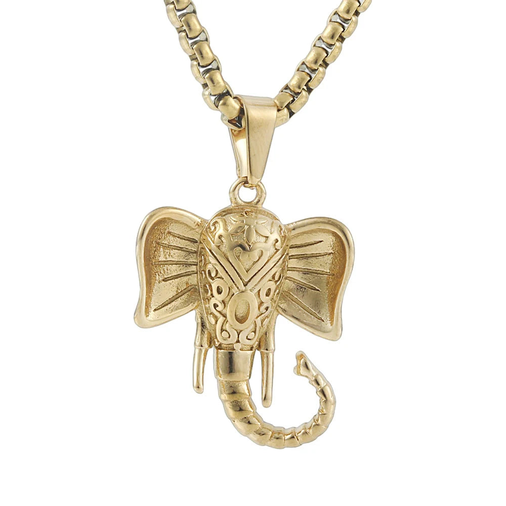 Viking Anchor Pendant Necklace — Stainless Steel