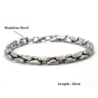 Zirconia Tennis Chain Bracelet — Stainless Steel
