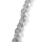 Iced Out Infinity Baguette Twist Cuban Bracelet 10mm — Two-Tone