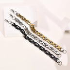 Flat Byzantine Chain Link Bracelet — Stainless Steel