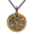 Yggdrasil Tree of Life Pendant Necklace — Mixed Metal