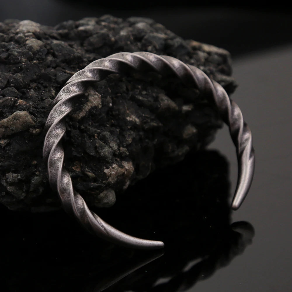 Steel Bracelet Vintage 316L Twist Punk Party