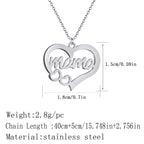 Mama Letter Pendant Necklace — Minimal