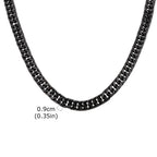 Vnox 3/5/7/9mm Thick Cuban Chain Necklaces for Men Women,Simple Miami Curb Links Collar,Waterproof Stainless Steel Unisex Chain