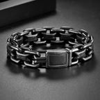 Vintage Double Zero Link Cuban Chain Bracelet — Stainless Steel