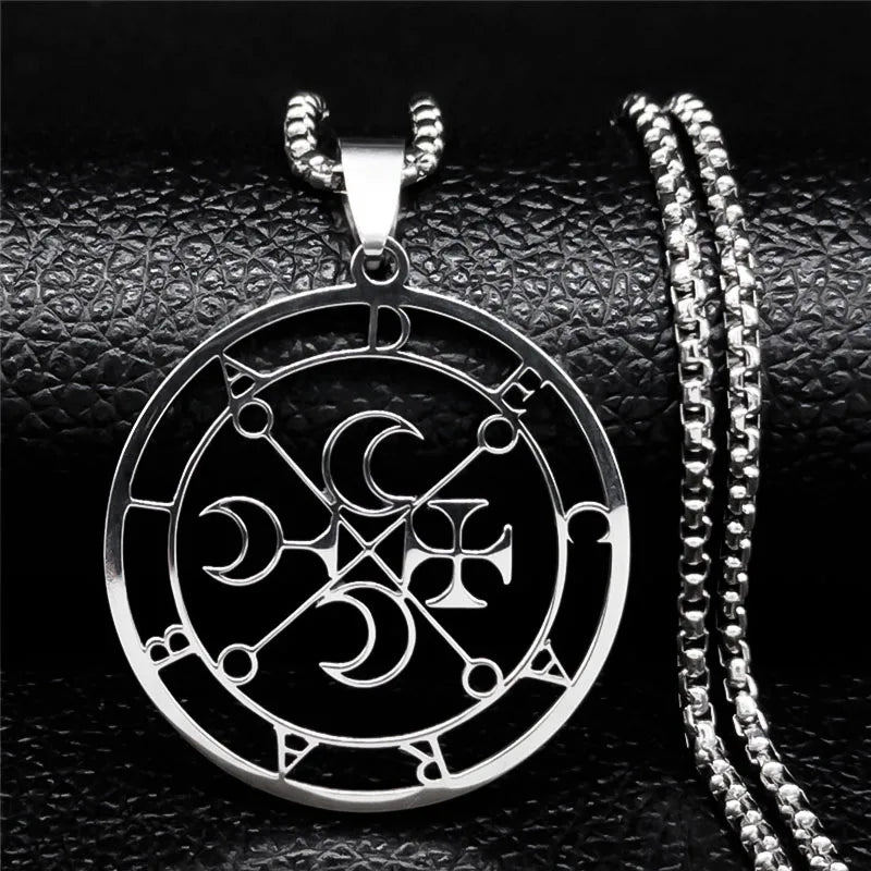 Astaroth Sigil Pendant Necklace — Stainless Steel
