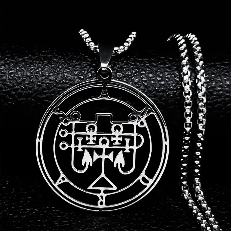 Lilith Demon Seal Necklace — Silver