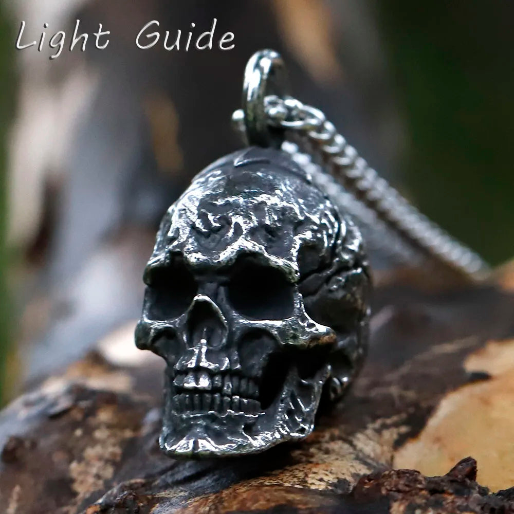Goat Skull Pendant Necklace — 316L Stainless Steel
