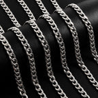 90CM Cuban Link Chain Necklace — Stainless