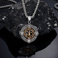 Norse Life Tree Pendant Necklace — Gold-Tone