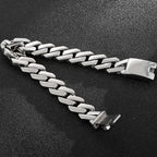 Classic 13MM Men's Cuban Link Chain Bracelet for Man Mirror Polished Solid Stainless Steel Bracelets Jewelry Accessory