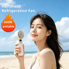 Portable High Speed Handheld Cooling Fan 4000mAh Rechargeable with 100 Adjustable Wind Speeds Mini Foldable Turbo Air