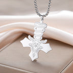 1pc Dark Occult Goat Head Pentagram Snake Baphomet Cross Necklace Mystical Symbol Pendant Jewelry