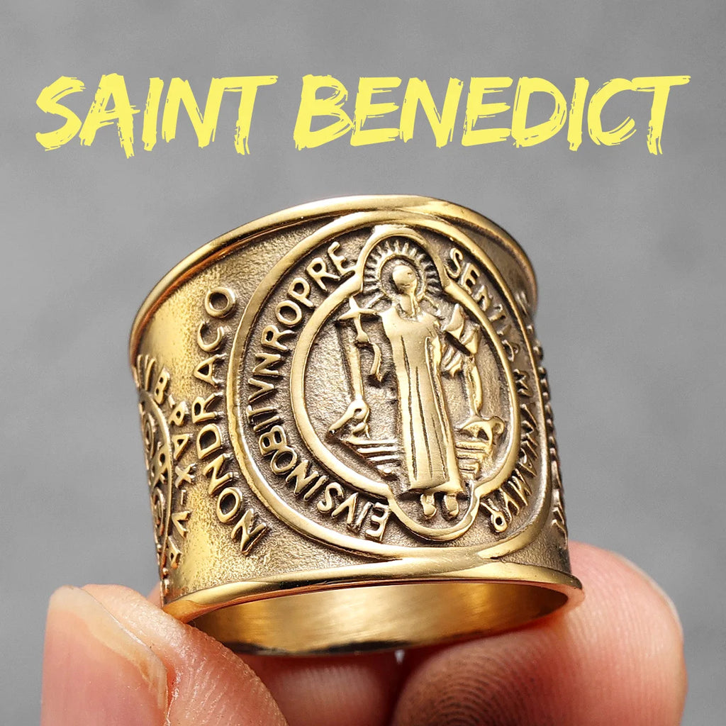 St. Benedict Ring — Stainless Steel
