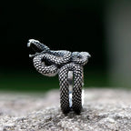 NEW Men's 316L stainless-steel rings Punk Fashion snake RING for teens animal Jewelry Gift free shipping