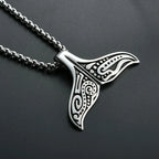Whale Tail Pendant — Stainless Steel