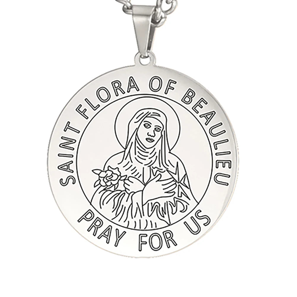 Dawapara Saint Christopher Medal Necklace Jesus Truet In You Amulet Catholic Jewelry Travelers Driver Gifts Stainless