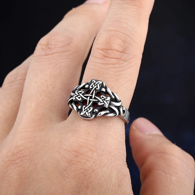 Viking Odin Rune Symbol Ring — Stainless Steel