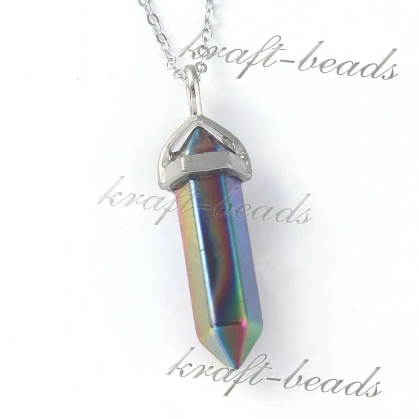 Amethyst Crystal Pendant Necklace