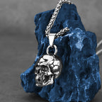 Gothic Skeleton Stainless Steel Pendant Necklace