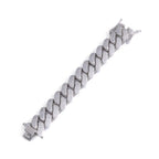 Iced Out Cuban Chain Necklace Stainless Steel 22MM