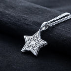 Iced Out Star Pendant — 925 Silver