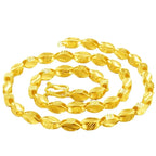 Luxury 24K 9999 Pure Gold real gold Wheat Ear Necklace Pendant Men's Necklace