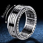 Stainless Steel Tai Chi Spinner Ring Statement