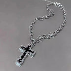 Punk Thorn Heart Pendant Necklace
