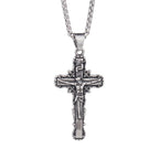 Classic St. Michael Cross Necklace — Stainless Steel